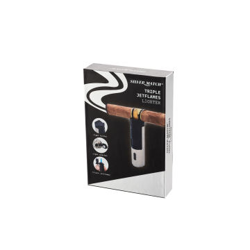 Aanst. 3 jet Silver Match paris Cigar holder