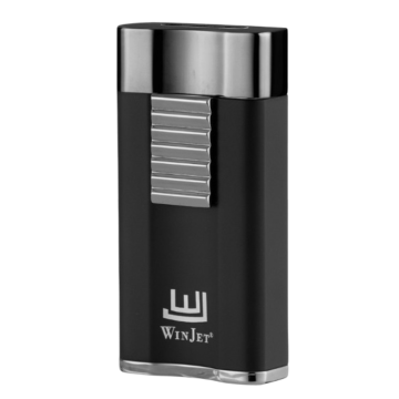 Winjet  lighter Black Dark gun Wide Flat Flame with Punch