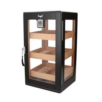 Angelo Humidor Kabinet Zwart 30,1x27,5x52,9 cm