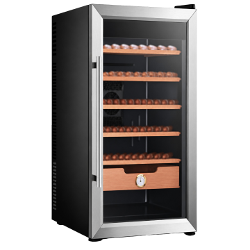 Angelo - XXL Humidor Cabinet Black/Chrome