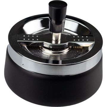 Draai asbak Black/Chrome 118mm