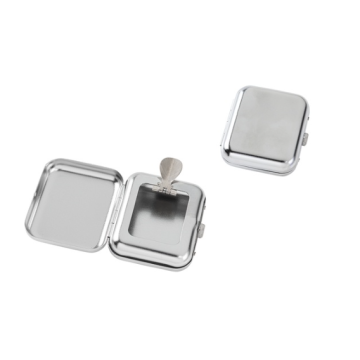 Angelo Tas Asbak, metaal kleur silver, 5.5x 5x 2cm