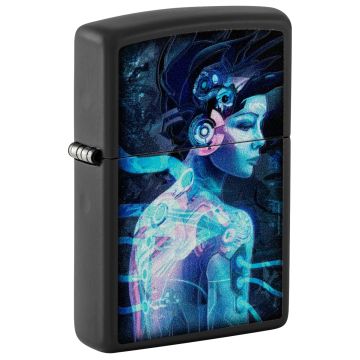 Zippo 218 Cyber Woman design