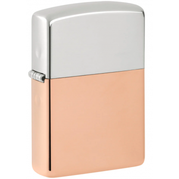 Zippo 48694 Bimetal Case Lighter – Sterling Silver Lid