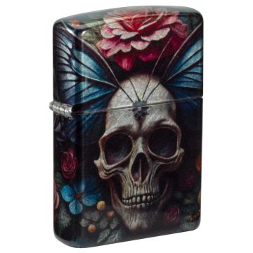 Zippo - 48459 Floral Skull Design