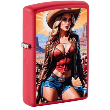 Zippo - 233 Pinup Cowgirl Design