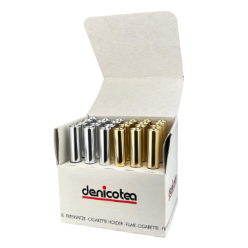 Denicotea - Assorti Sil/Gol Sig. Holders (24x)