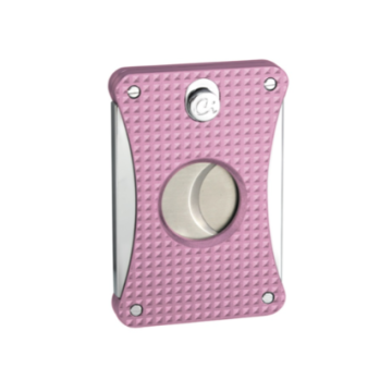 Caseti Cigar Cutter 2  Blades Chroom/Pink Pattern