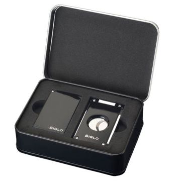 Siglo - Lighter & Cutter Set - Matt Black