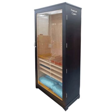 Angelo - XXL Humidor Kabinet Cedar - Black