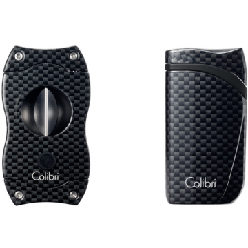 Colibri Gift Set Falcon Carbon+ V-Cut Carbon Black