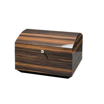 Morici Roma Cigar Trunk Ebony Wood With drawer & ashtray