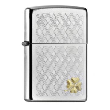 ZIPPO PL THIS STUNNING FOUR LEAF CLOVER