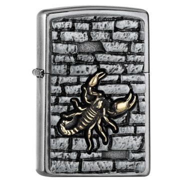Zippo - 200 Scorpion on the Wall Emblem